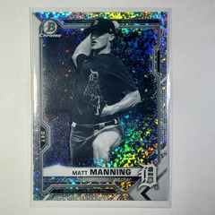 2021 Bowman Chrome Black and White Mini Diamond #BCP-205 Matt Manning